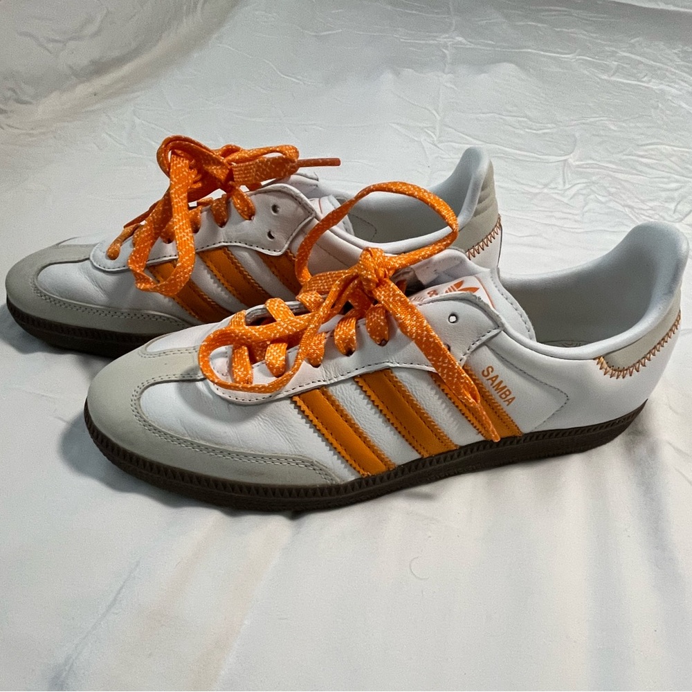 Adidas orange sambas